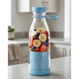 TKÇ Şarjlı Taşınabilir Blender 380 ml USB Kablosuz Smoothie ve Meyve Karıştırıcı - Renkli