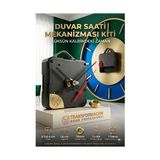 TKÇ Sessiz Akar Saat Mekanizması Askılı Duvar Saati Motoru Akrep Yelkovan Seti 723157 - Çok Renkli
