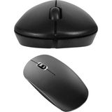 TKÇ Siyah Kablosuz Mouse Wireless Mouse Minimal Tasarım - Renkli