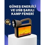 TKÇ Solar Alev Lambası – Kamp, Bahçe ve Dış Mekan Için - Renkli