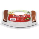 Tkç Steel Moon Çift Ahşap Saplı Zırh Bıçak Kesici - Doğrayıcı 24 x 14 x 1,5 cm (5492)