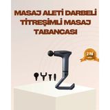 TKÇ Taşınabilir 3in1 Masaj Aleti Şarjlı Titreşimli Esneme Bantlı - Renkli