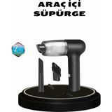 TKÇ Taşınabilir Vakumlu Araç Süpürgesi – Katlanabilir Sap, Yıkanabilir Filtre, 120W Motor - Renkli