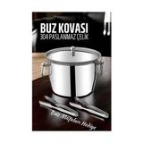TKÇ Tkcls- Buz Kovası 304 Paslanmaz Çelik ve Buz Maşası Seti Buz Termosu 721563