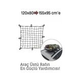 TKÇ Tkcls- Elastik Bagaj Filesi 120X80 cm – 155X95 Cm’e Kadar Genişler | Araç Üstü, Kamp ve Seya - Renkli