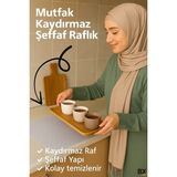 TKÇ Tkcls- Mutfak Dolabı Çekmece Kaydırmaz Raf Örtüsü Şeffaf, Suya Dayanıklı, Kesilebilir Pvc 4 - 1 - Renkli