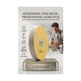 TKÇ Tkcls- Orta Sert Polisaj Keçesi 6X60 60 Katlı 150MM - Pamuk Bez Disk Ayna Parlaklığı Metal Parl - Renkli