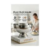 TKÇ Tkcls- Profesyonel 14 cm Çapında Pilav Kalıbı - Helva Kalıbı 304 Paslanmaz Çelik 723025