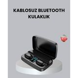 TKÇ Tws A10S Bluetooth 5.0 Kulaklık Powerbank Şarj Kutulu Mini Tasarım