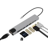 TKÇ Type C Çoklu Port Hub 8 Port USB Hdmı Sd Kart Ethernet Adaptör