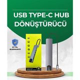 TKÇ Type‑c Dönüştürücü – 2×usb3.0, Sd/ms, 4K Hdmı & RJ45 Ile Profesyonel Kullanım