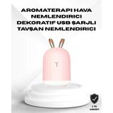 TKÇ Ultrasonik Hava Nemlendirici 200 ml Aroma Difüzör LED Işıklı Sessiz - Renkli