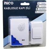 TKÇ Wireles Kablosuz Kapı Zili Pilli 16 Farklı Melodi 50MT Çekim Alanı Pil = 2AA - Düğme = 23