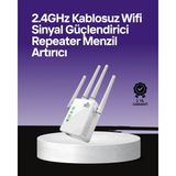 TKÇ Wps Destekli 2.4ghz + 5ghz Wifi Sinyal Güçlendirici - Renkli