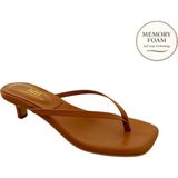Tkees Kadın Mini Topuk Parmak Arası Camel Terlik