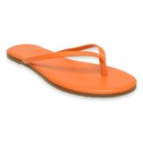 Tkees Tk-2011 Klasik Parmak Arası Turuncu Kadın Terlik