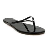 Tkees TK-2011 Siyah Klasik Parmak Arası Kadın Terlik
