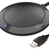 TKGOU Konferans USB Mikrofon, LED Göstergeli Bilgisayar Masaüstü Mikrofonu