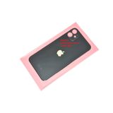 Tkgz Apple Uyumlu iPhone 11 Arka Pil Batarya Kapağı Cam Siyah