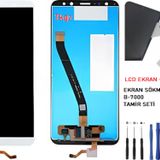 Tkgz - Huawei Mate 10 Lite Uyumlu Lcd Ekran Dokunmatik Orijinal Beyaz + B-7000 + Tamir Seti