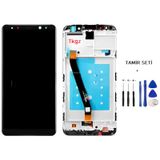 Tkgz - Huawei Mate 10 Lite Uyumlu Lcd Ekran Dokunmatik Orijinal Çıtalı Siyah + Tamir Seti