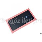 Tkgz Huawei Mate 20 Lite Arka Pil Batarya Kapagi (Kamera Lensli Cam) Sıyah