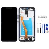 Tkgz - Huawei Uyumlu Mate 20 Lite Lcd Ekran Dokunmatik -A- Kalite Çıtalı Mavi + Tamir Seti