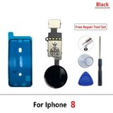 Tkgz İphone 8 Home Tusu Toz Batni Tamir Seti Tikim Sıyah