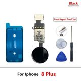 Tkgz İphone 8 Plus Home Tusu Toz Batni Tamir Seti Tikim Sıyah