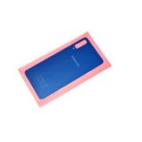 Tkgz Samsung Galaxy A7 A750 Arka Pil Batarya Kapagi (Cam) Mavı