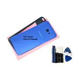 Tkgz Samsung Galaxy J4 Plus Full Orj Kasa Arka Pil Batarya Kapagi (Tamır Setı) Mavı