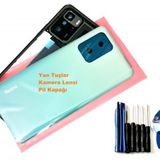 Tkgz Xiaomi Redmi Note 10 Pro (5G) Full Orj Kasa Arka Pil Batarya Kapagi (Tamır Setı) Mavı