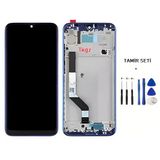 Tkgz - Xiaomi Redmi Note 7 Lcd Ekran Dokunmatik Mavi Full Çıtalı + Tamir Kiti