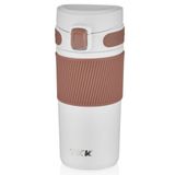 Tkk 450 Ml Beyaz Paslanmaz Celik Termos Matara - Kahve Kupasi/Termosu