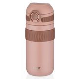 Tkk 450 Ml Pembe Cocuk Ve Yetiskin Paslanmaz Celik Termos Matara - Kahve Termosu