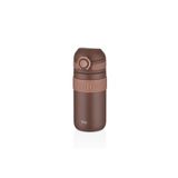 TKK 450ml Rahat İçim Çift Yalıtımlı Paslanmaz Çelik Termos Matara (Çikolata)