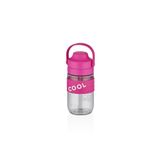 TKK 550ml Cool Silikon Gövde Yumuşak Pipetli Çocuk Matarası (Pembe)
