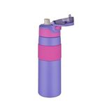 Tkk 600ML Pipetsiz Çift Yalıtımlı Paslanmaz Çelik Termos Matara 6 Saat /soğuk (Mor)