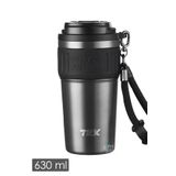 TKK 630 ML Özel Seri Çelik Mug Kahve Bardağı Pipetli/Rahat İçim 6 Saat Sıcak/12 Saat Soğuk Termos -2023 630ML