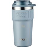 Tkk 630ML Pipetli/pipetsiz Kullanım Askılı Paslanmaz Çelik Termos Kahve Mug Matara - Çok Renkli - Genel