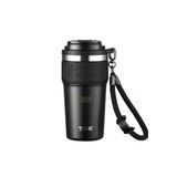 TKK 630ml Pipetli/Pipetsiz Kullanım Askılı Paslanmaz Çelik Termos Kahve Mug Matara
