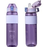 Tkk 800 Ml Mor Silikon Pipetli Tritan Matara/Suluk - Kamp Matarasi - Cocuk Ve Yetiskin