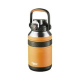 TKK Büyük Boy 1000ml Pipetli/Pipetsiz Kullanım Askılı Paslanmaz Çelik Termos Matara (Turuncu)