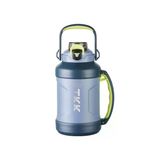 TKK Mega Boy 1650ml Pipetli/Pipetsiz Kullanım Askılı Paslanmaz Çelik Termos Matara (Mavi)