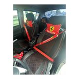 Tky Ferrari Boyun Yastığı Emniyet Kemer Pedi Kırmızı