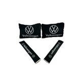 TKY Volkswagen Boyun Yastığı Emniyet Kemer Pedi Siyah