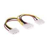 Tkz 2544 4 Pin Molex Power Çoklayıcı 2 Çıkış 1 Giriş Supply Kasa Güç Kablosu