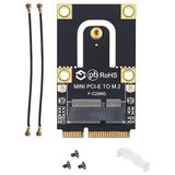 Tkz Lunatic 8850 Mini Pci-e Express To M.2 Ngff Wifi Wireless Bluetooth Çevirici Mini PCI-E To M.2/Ngff Sadece KEY A+E to PCI-E destekler (Tekli Key E desteklemez) Dönüştürücü Kart