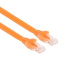 Tkz Lunatic Cat6 Rj45 Lan Kablosu UÇLARI FABRİKASYON TAKILI Bilgisayar Modem İnternet Ethernet Kablosu (TURUNCU, 5 METRE)