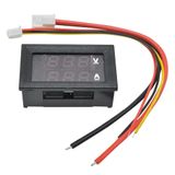 TLS Robotik 0.28 Inç 100V 10A Çift LED Ekranlı Voltmetre ve Ampermetre Modülü